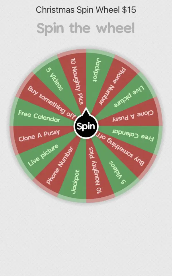 $15 Spin Wheel